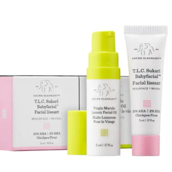 Drunk Elephant Other - NEW Drunk Elephant T.L.C Babyfacial and Face Oil